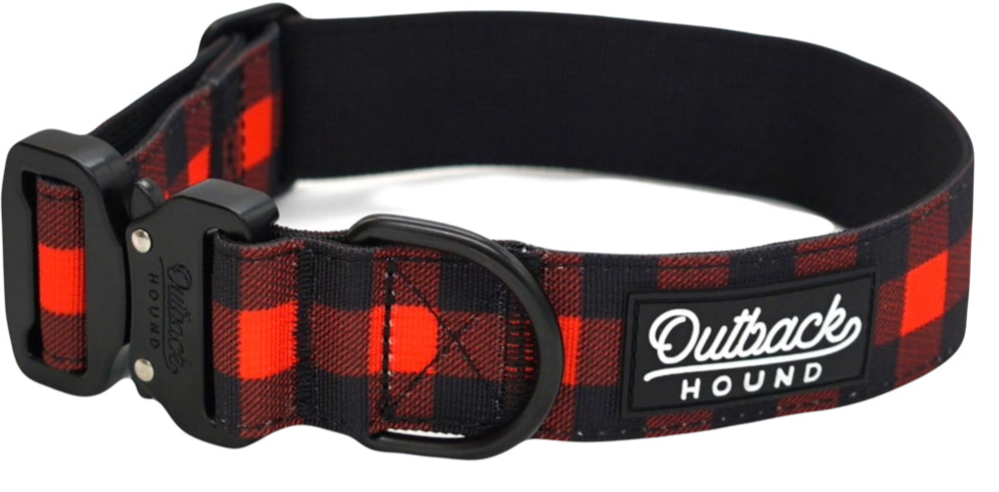 Classic Plaid Dog Collar - Outback Hound