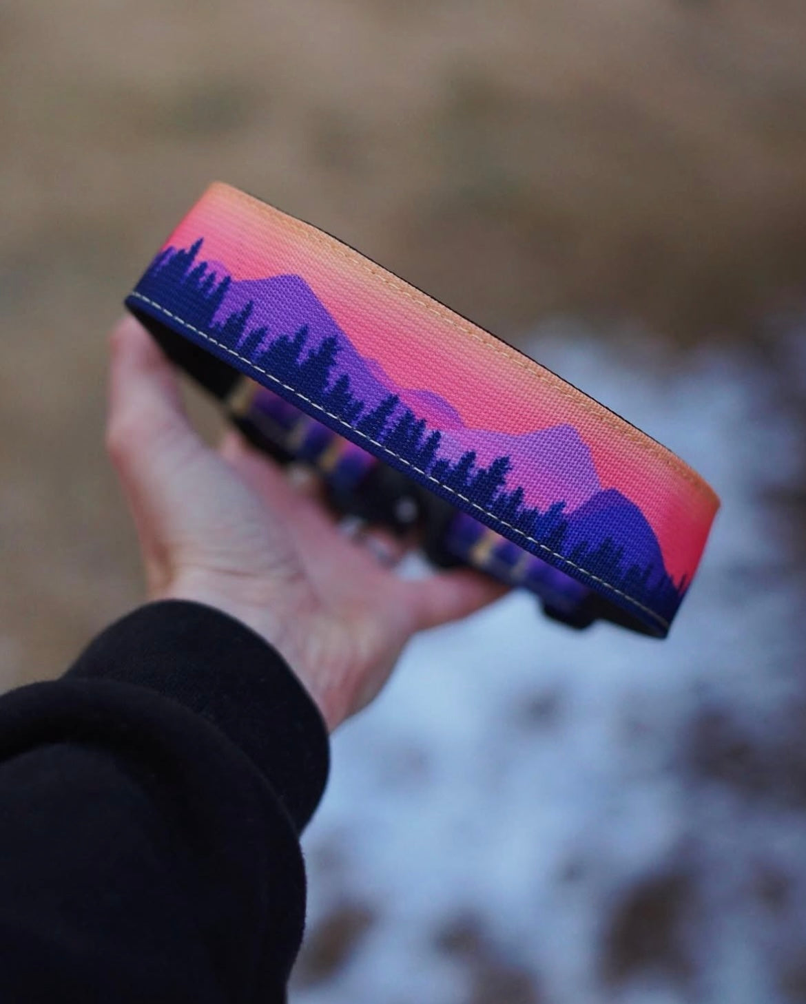 Mountain Sunrise Dog Collar