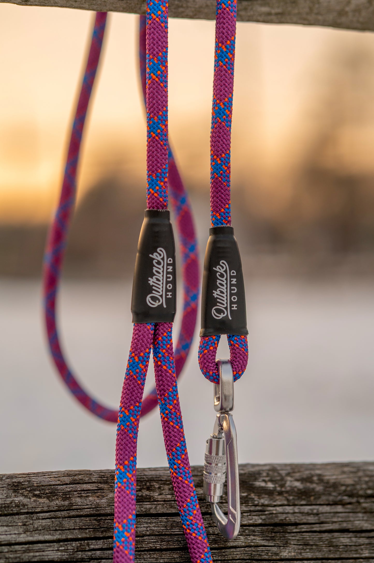 Swivel All-Terrain Dog Leash - Purple